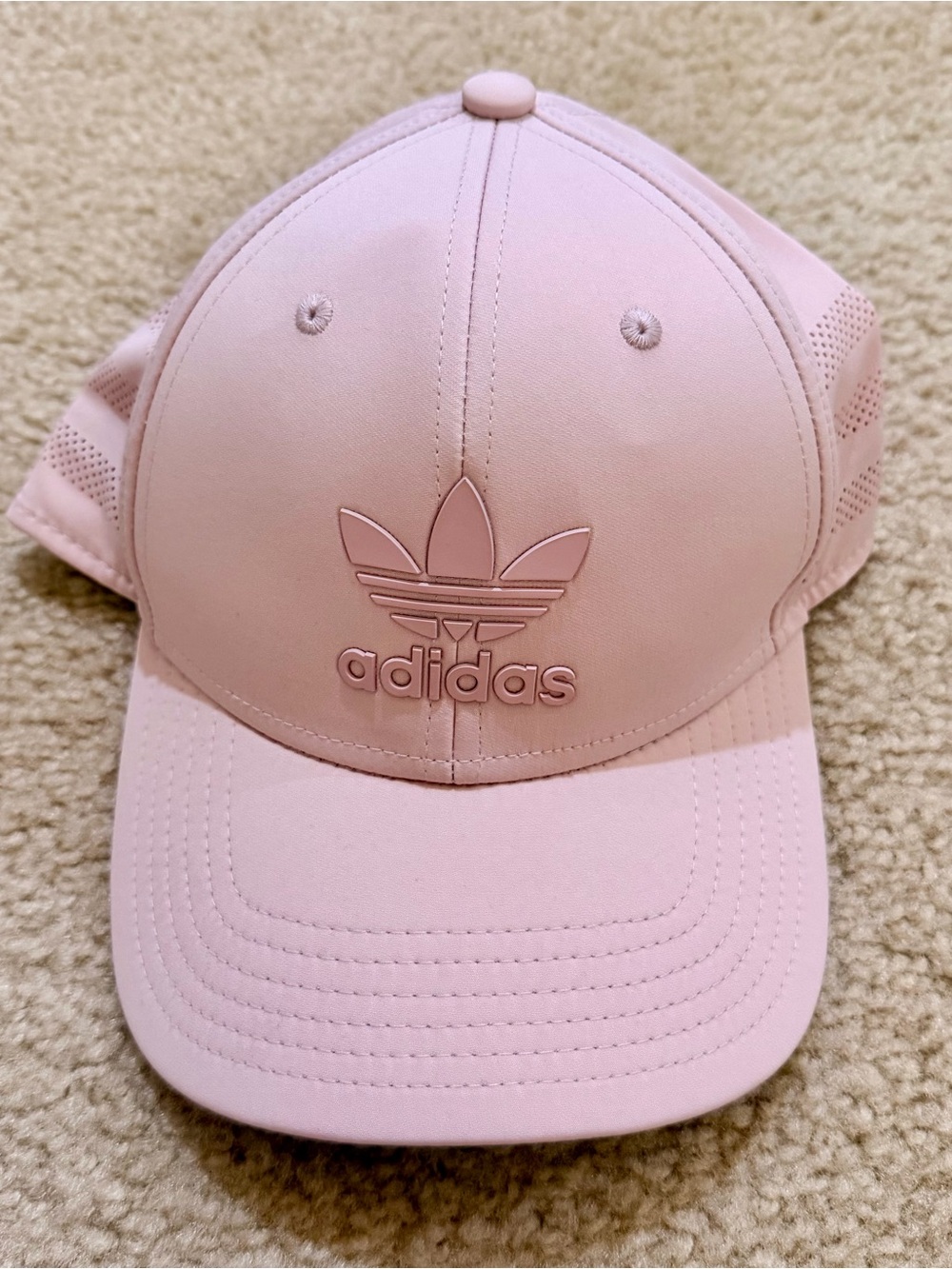 Adidas Women’s Light Pink Baseball Cap Hat Adjustable Strapback NWT